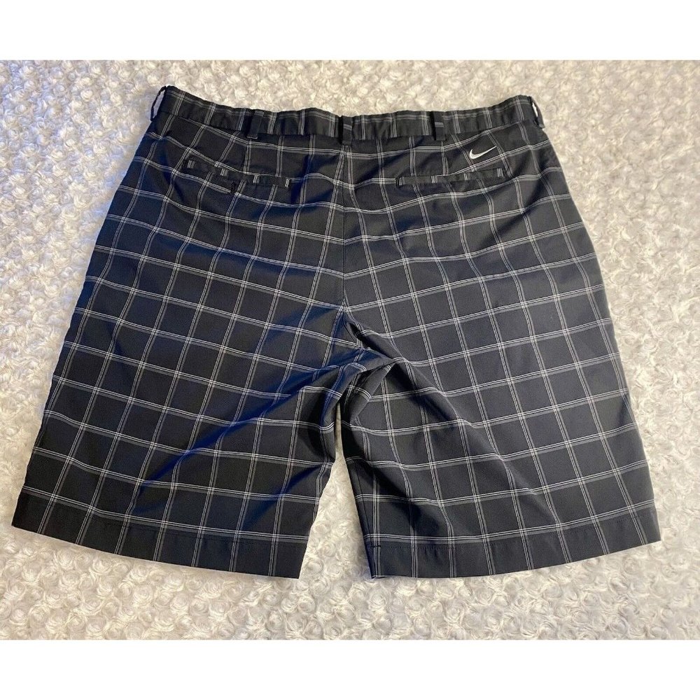 Nike golf Shorts Men’s Size 40 11 Inseam Plaid Black - Picture 5 of 9